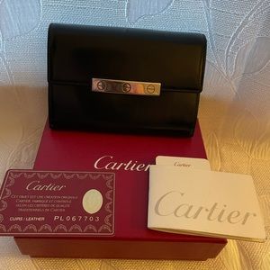 Cartier, Cartier Bi-fold love collection leather❤️